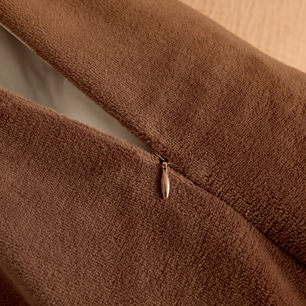 91家纺网 家纺一手货源 找家纺 吾诺家居 吾诺 棉加绒系列 全棉泡泡双层纱加牛奶绒四件套 棉拼绒四件套 棉加绒四件套全棉A类 枫叶桔-唐茶