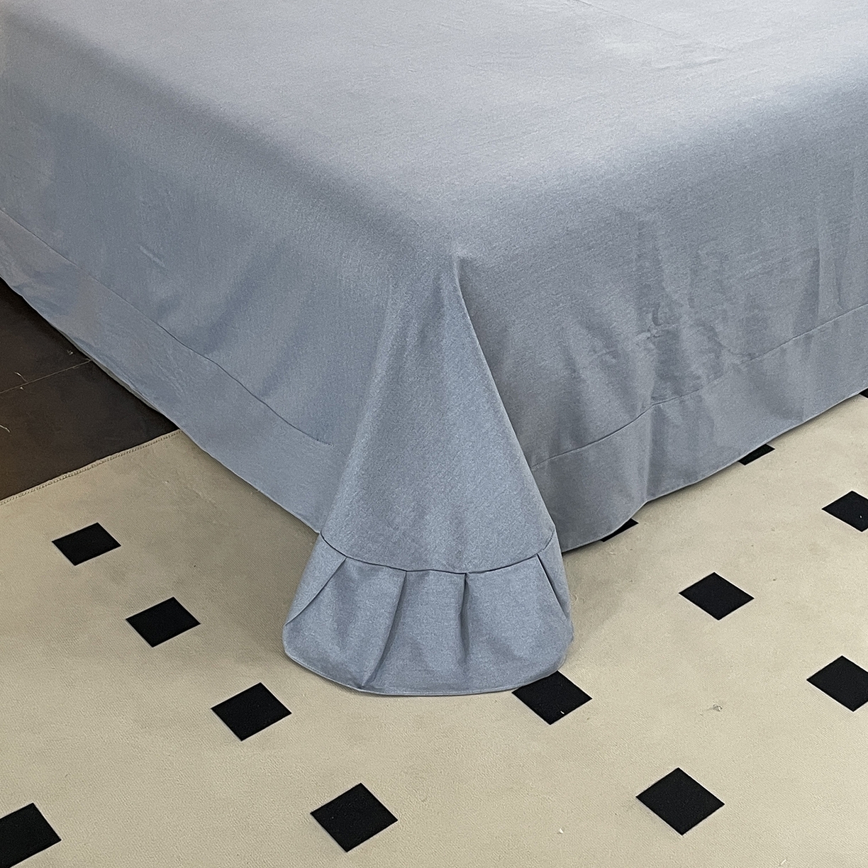 91家纺网 家纺一手货源 找家纺 仟岸家纺 2025新款亲肤舒适全棉磨毛四件套系列 向云端 粉