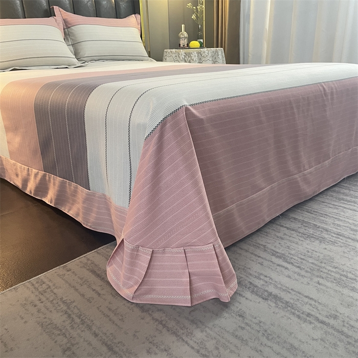 91家纺网 家纺一手货源 找家纺 仟岸家纺 2025新款亲肤舒适全棉磨毛四件套系列 奇诺之旅 粉