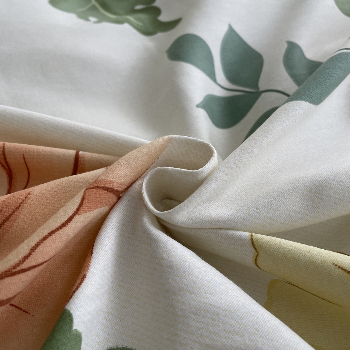 91家纺网 家纺一手货源 找家纺 仟岸家纺 2025新款亲肤舒适全棉磨毛四件套系列 嫣然