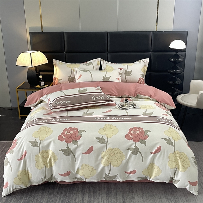 仟岸家纺 2025新款亲肤舒适全棉磨毛四件套系列 语嫣