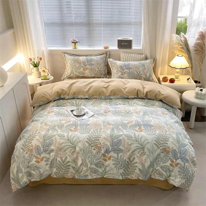 91家纺网 家纺一手货源 找家纺 （总）仟岸家纺 2025新款亲肤舒适全棉磨毛四件套系列