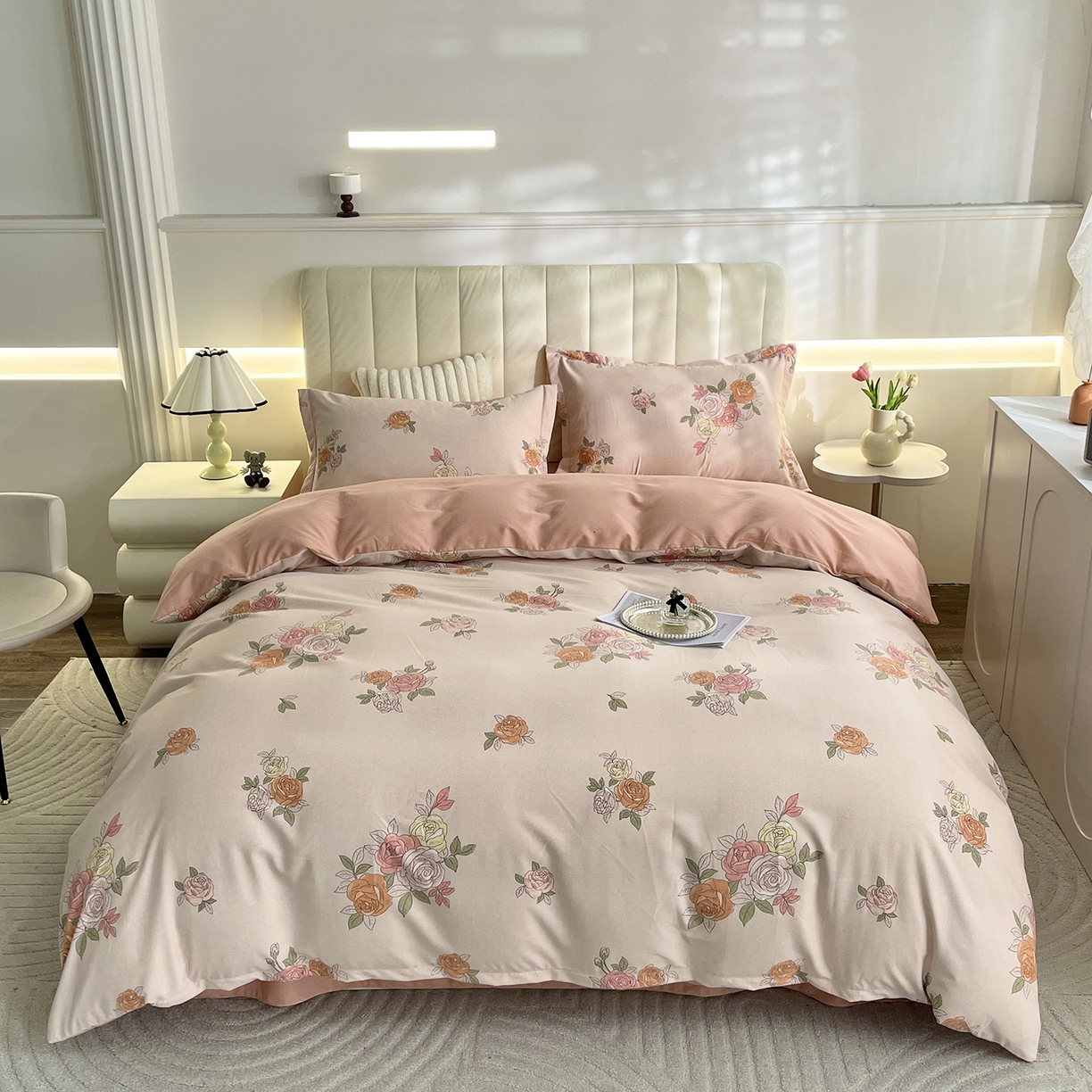 91家纺网 家纺一手货源 找家纺 （总）仟岸家纺 2025新款亲肤舒适全棉磨毛四件套系列