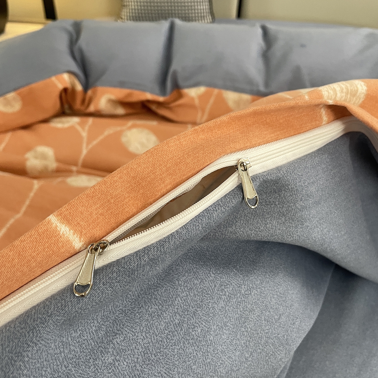 91家纺网 家纺一手货源 找家纺 仟岸家纺 2025新款亲肤舒适全棉磨毛四件套系列 向云端 粉