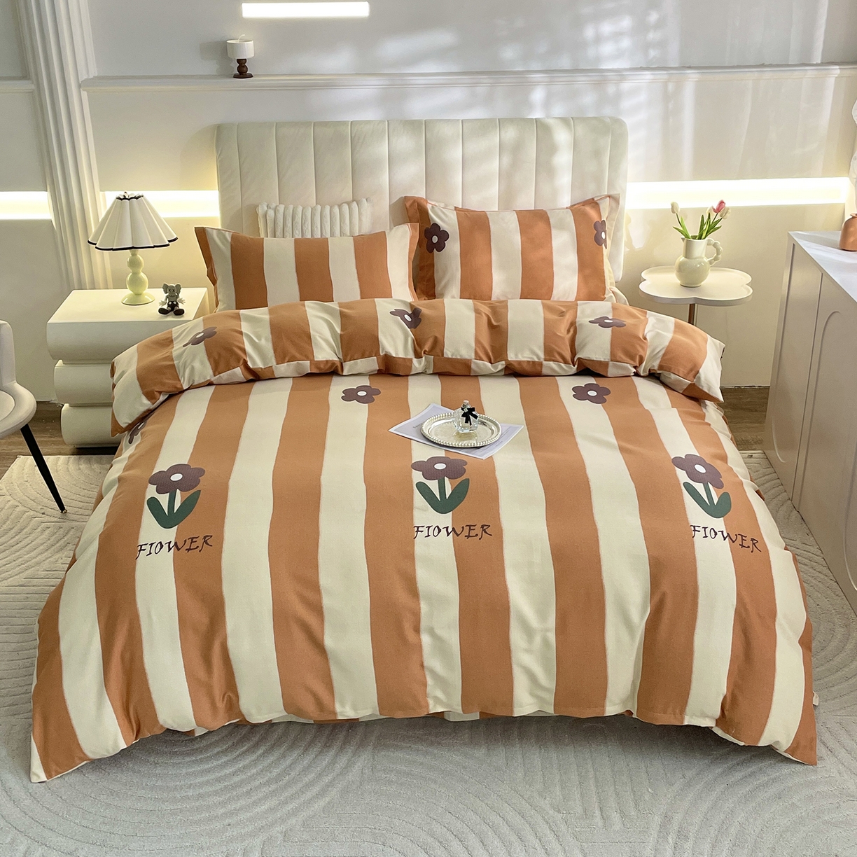 91家纺网 家纺一手货源 找家纺 （总）仟岸家纺 2025新款亲肤舒适全棉磨毛四件套系列