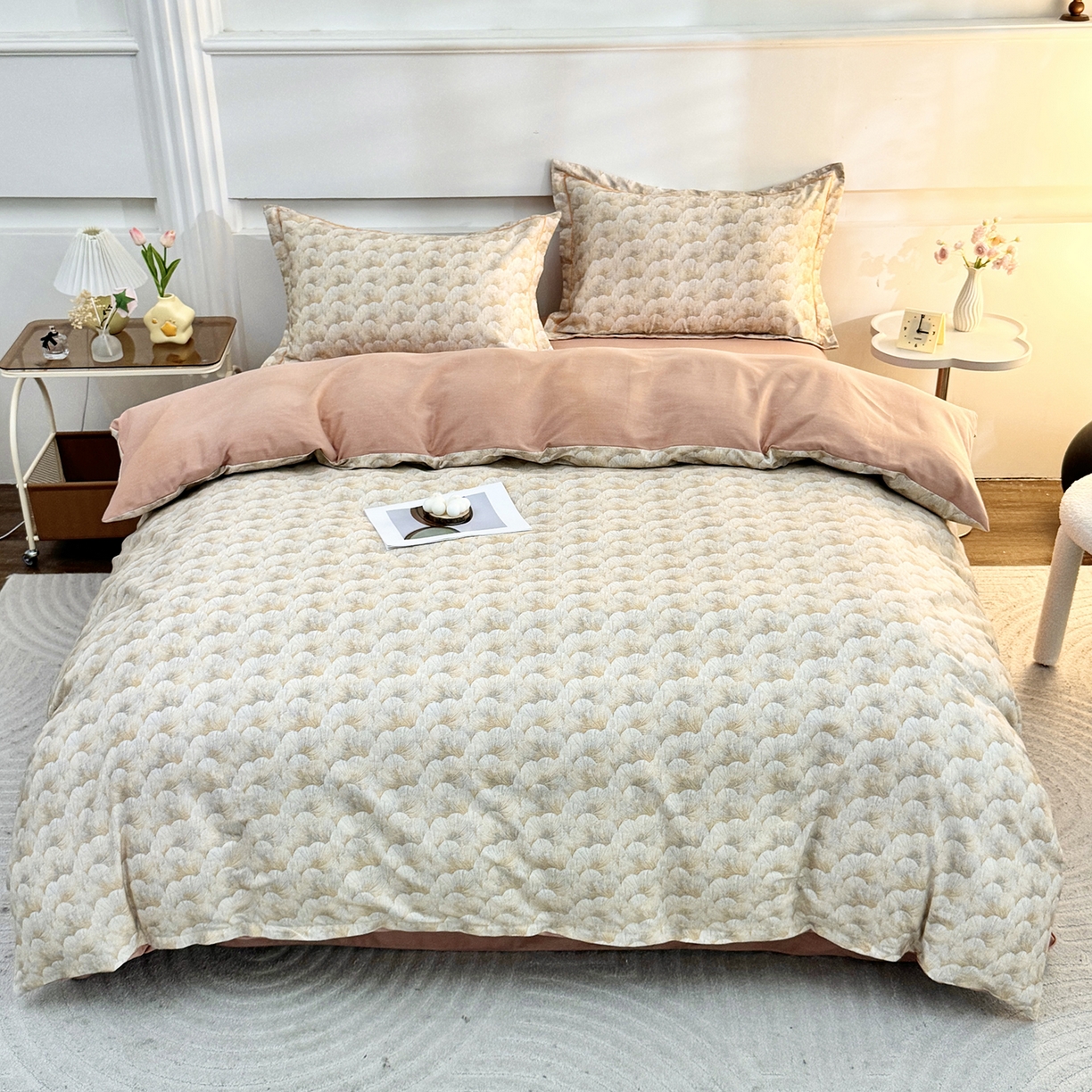 91家纺网 家纺一手货源 找家纺 （总）仟岸家纺 2025新款亲肤舒适全棉磨毛四件套系列