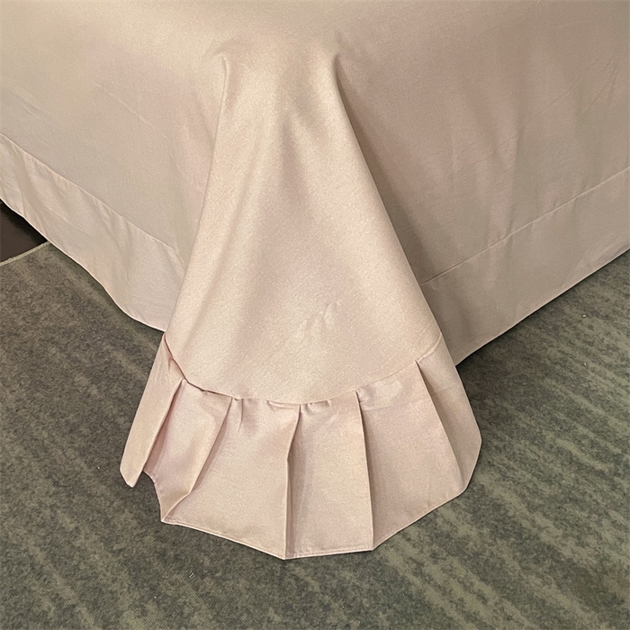 91家纺网 家纺一手货源 找家纺 仟岸家纺 2025新款亲肤舒适全棉磨毛四件套系列 玉荷粉