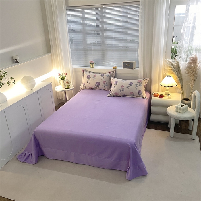 91家纺网 家纺一手货源 找家纺 仟岸家纺 2025新款亲肤舒适全棉磨毛四件套系列 幸福玫瑰