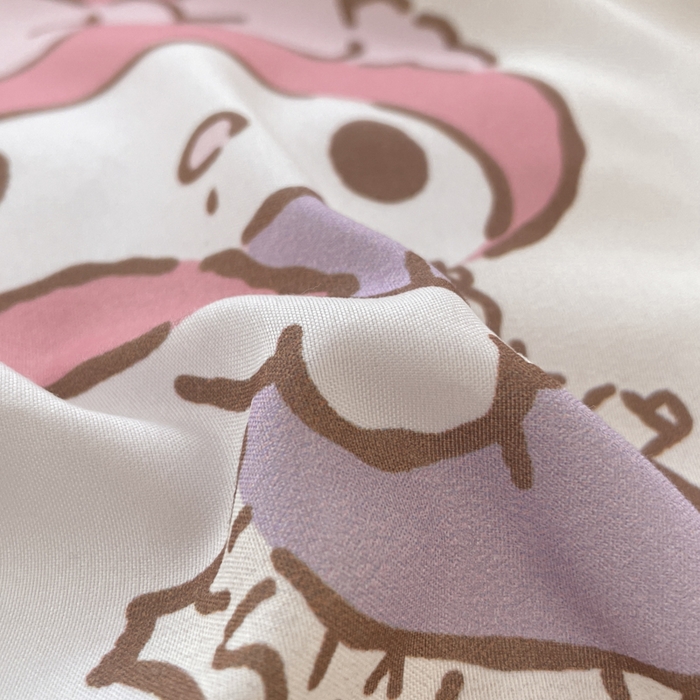 91家纺网 家纺一手货源 找家纺 港岛妹妹 2025新款云朵水洗工艺三丽鸥四件套 三丽鸥-星月美乐蒂