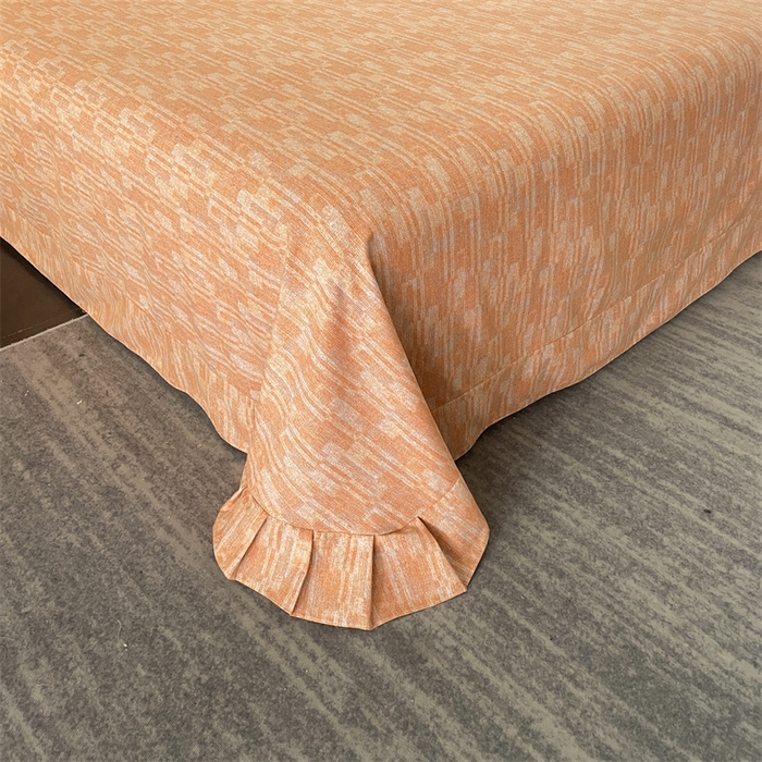 91家纺网 家纺一手货源 找家纺 仟岸家纺 2025新款亲肤舒适全棉磨毛四件套系列 温哥华橘