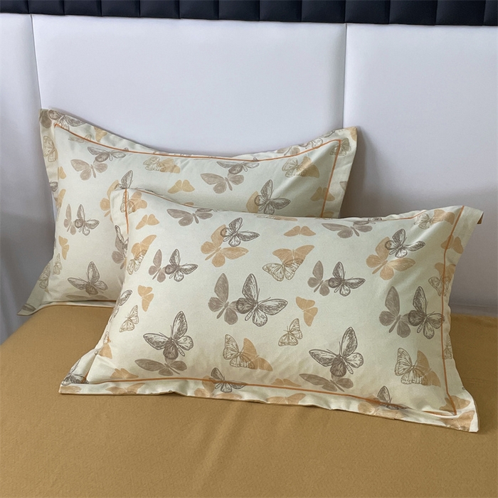 91家纺网 家纺一手货源 找家纺 仟岸家纺 2025新款亲肤舒适全棉磨毛四件套系列 幻蝶