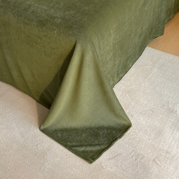 91家纺网 家纺一手货源 找家纺 吾诺家居 230克兔毛边雕花绒四件套-秋意系列 花海