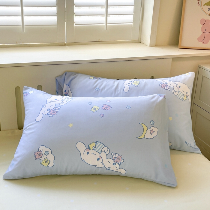 91家纺网 家纺一手货源 找家纺 港岛妹妹 2025新款云朵水洗工艺三丽鸥四件套 三丽鸥-云朵玉桂狗