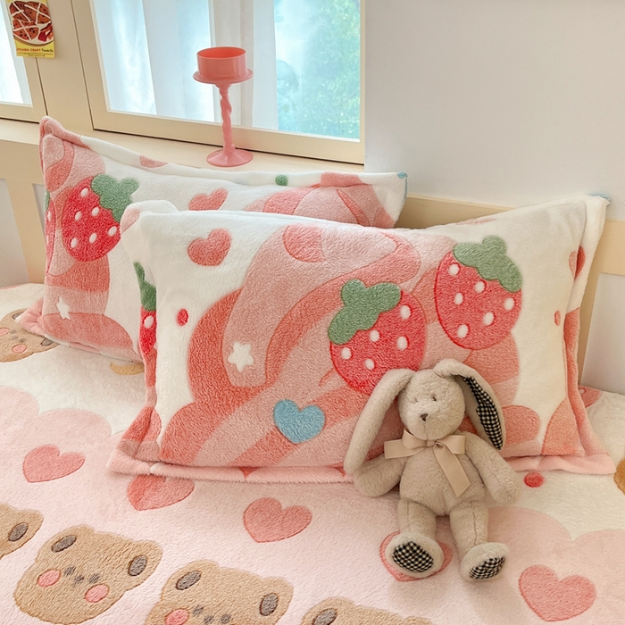 91家纺网 家纺一手货源 找家纺 （总）川悦生活 2025新款高克重雪花绒卡通印花加厚保暖大床单床笠