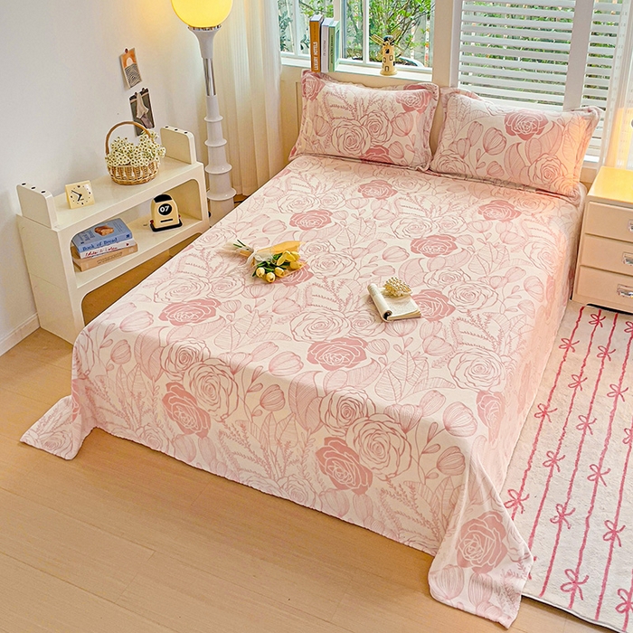 91家纺网 家纺一手货源 找家纺 （总）   名兮-2025新款秋冬加厚立体高克重浮雕绒床单款