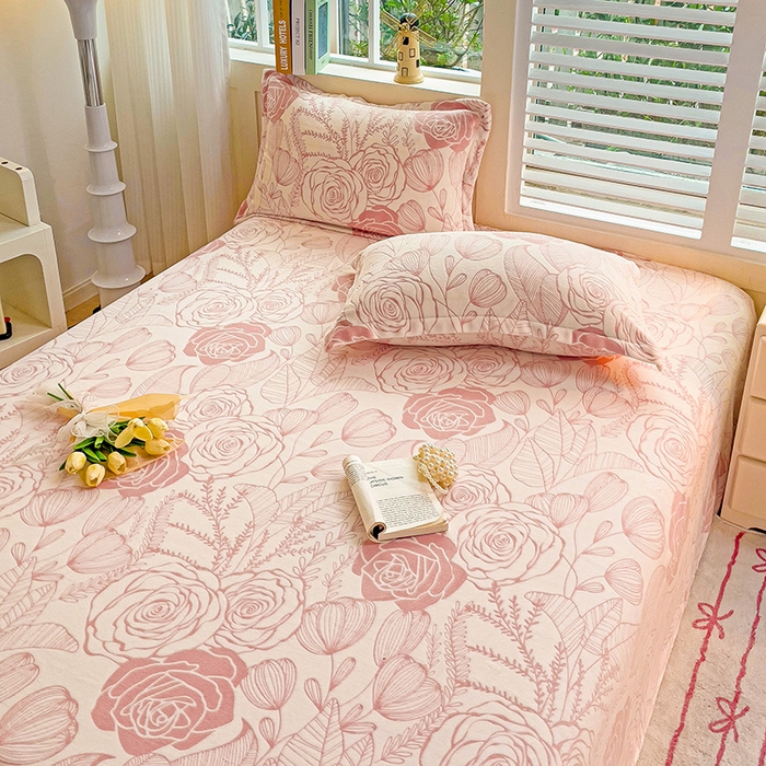 91家纺网 家纺一手货源 找家纺 （总）   名兮-2025新款秋冬加厚立体高克重浮雕绒床单款