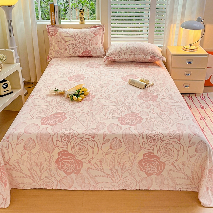 91家纺网 家纺一手货源 找家纺 （总）   名兮-2025新款秋冬加厚立体高克重浮雕绒床单款