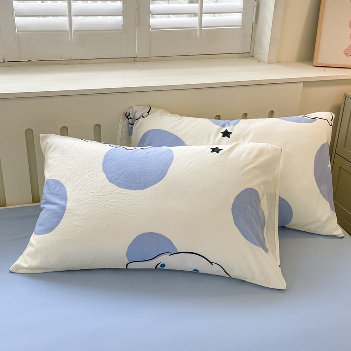 91家纺网 家纺一手货源 找家纺 港岛妹妹 2025新款云朵水洗工艺三丽鸥四件套 三丽鸥-长耳狗狗