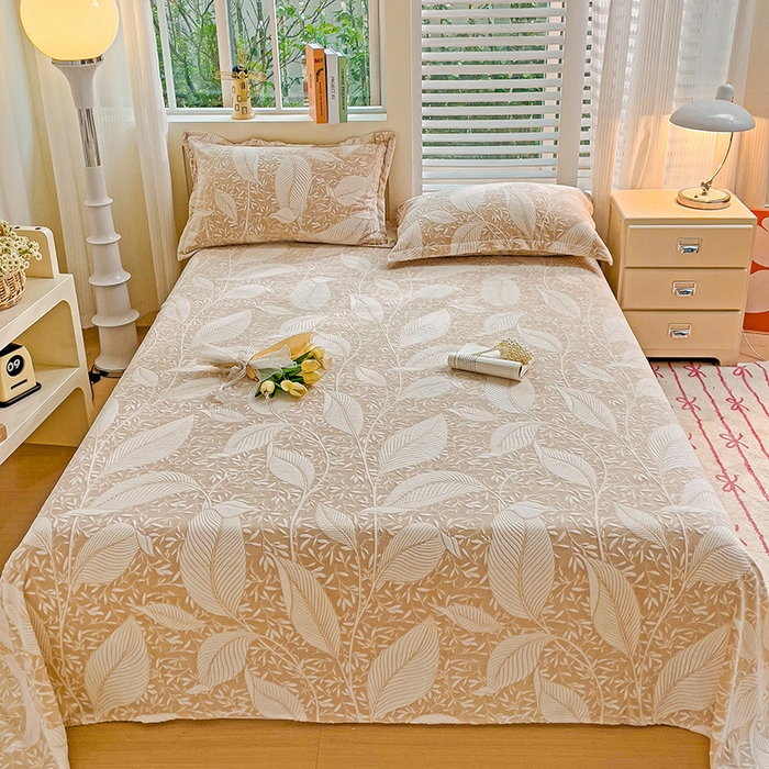 91家纺网 家纺一手货源 找家纺    名兮-2025新款秋冬加厚立体高克重浮雕绒床单款 千叶-咖