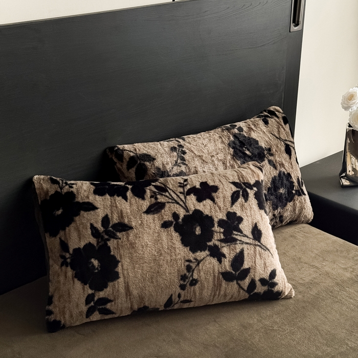 91家纺网 家纺一手货源 找家纺 九花鹿 2025新款A类高克重兔毛绒保暖印花四件套美拉德-漫漫