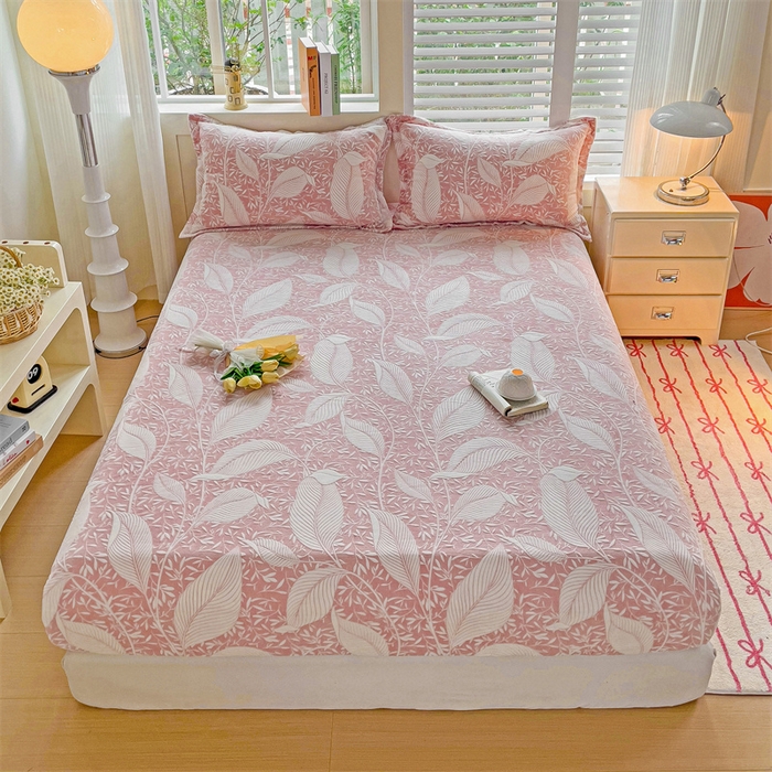 91家纺网 家纺一手货源 找家纺 （总）名兮-2025新款立体高克重加厚浮雕绒单床笠款