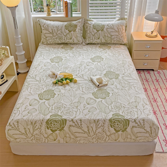 91家纺网 家纺一手货源 找家纺 （总）名兮-2025新款立体高克重加厚浮雕绒单床笠款