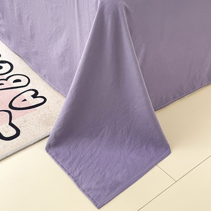 91家纺网 家纺一手货源 找家纺 港岛妹妹 2025新款云朵水洗工艺三丽鸥四件套 三丽鸥-紫色库洛米