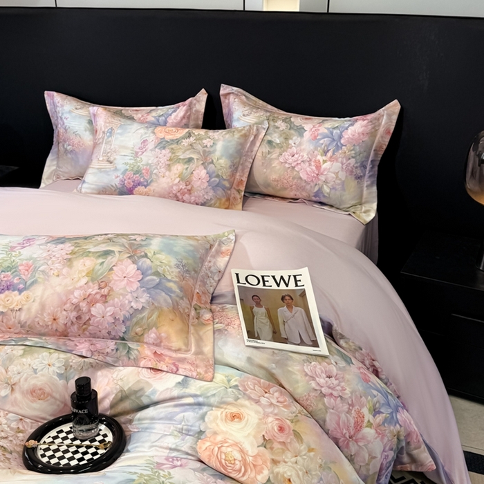 91家纺网 家纺一手货源 找家纺 （总）舒慕家纺 2025新款天丝棉磨毛四件套艾阳绒四件套（配送高端包装）