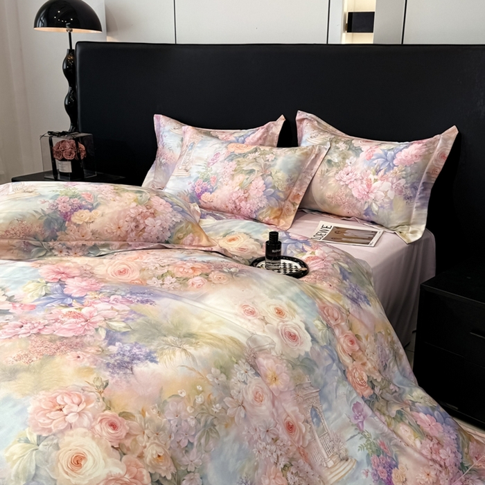 91家纺网 家纺一手货源 找家纺 （总）舒慕家纺 2025新款天丝棉磨毛四件套艾阳绒四件套（配送高端包装）