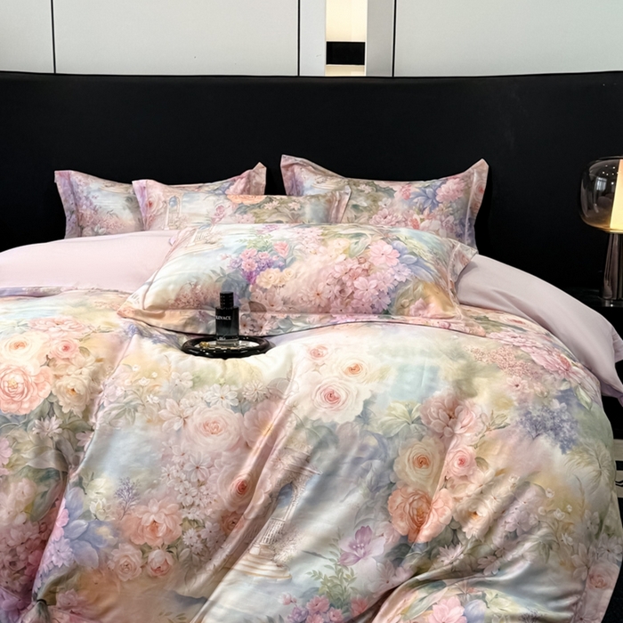 91家纺网 家纺一手货源 找家纺 （总）舒慕家纺 2025新款天丝棉磨毛四件套艾阳绒四件套（配送高端包装）