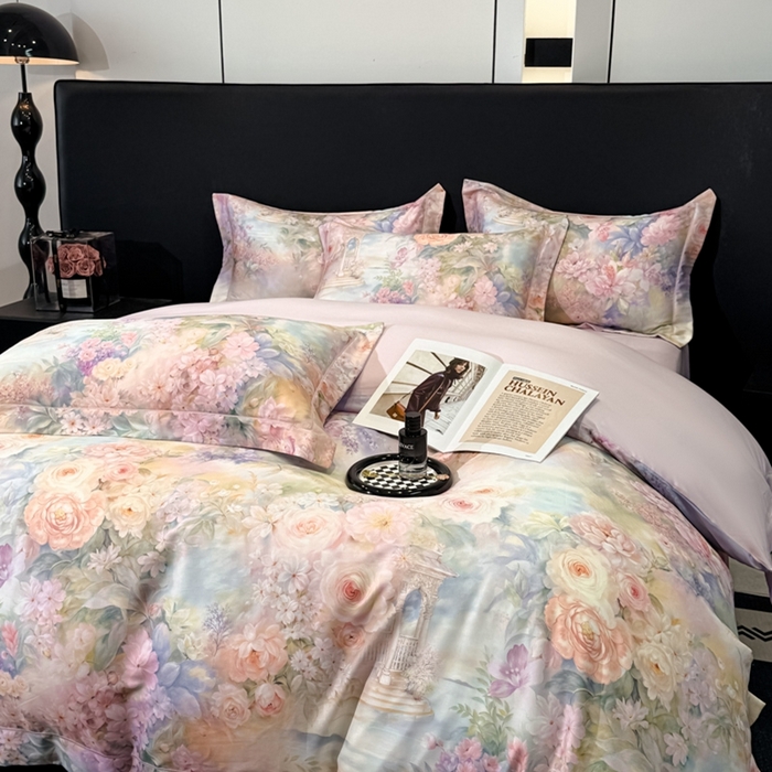 91家纺网 家纺一手货源 找家纺 （总）舒慕家纺 2025新款天丝棉磨毛四件套艾阳绒四件套（配送高端包装）