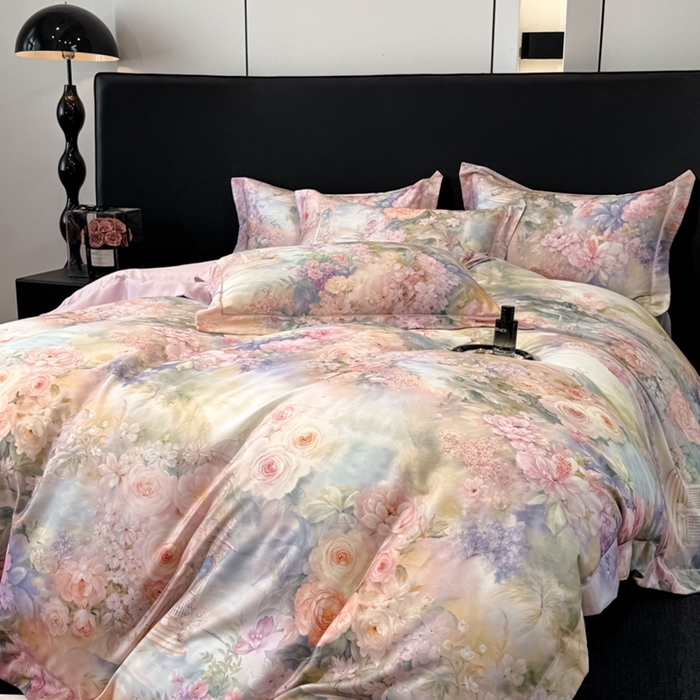 91家纺网 家纺一手货源 找家纺 （总）舒慕家纺 2025新款天丝棉磨毛四件套艾阳绒四件套（配送高端包装）