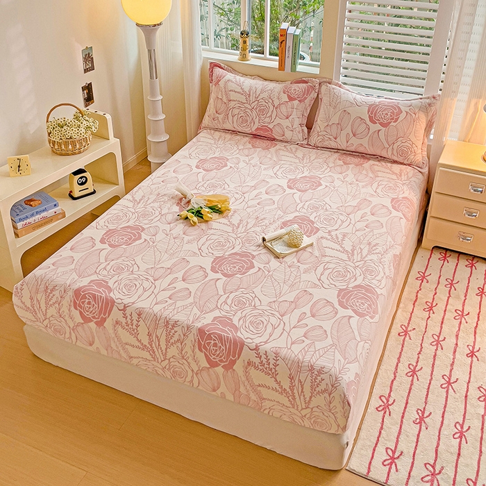 91家纺网 家纺一手货源 找家纺 （总）名兮-2025新款立体高克重加厚浮雕绒单床笠款