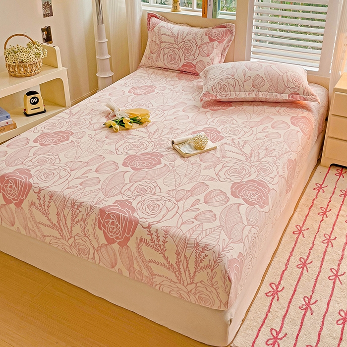 91家纺网 家纺一手货源 找家纺 （总）名兮-2025新款立体高克重加厚浮雕绒单床笠款