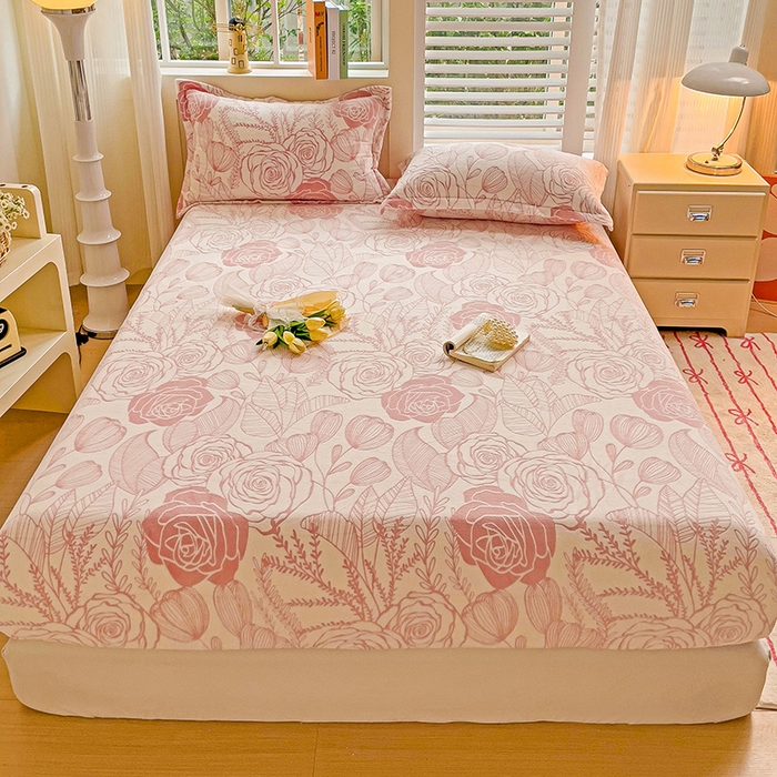 91家纺网 家纺一手货源 找家纺 （总）名兮-2025新款立体高克重加厚浮雕绒单床笠款