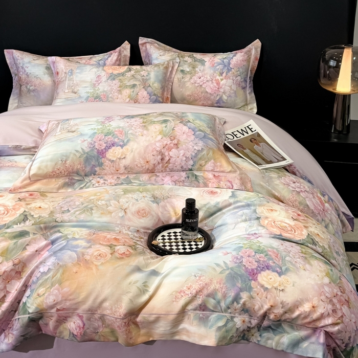 91家纺网 家纺一手货源 找家纺 （总）舒慕家纺 2025新款天丝棉磨毛四件套艾阳绒四件套（配送高端包装）