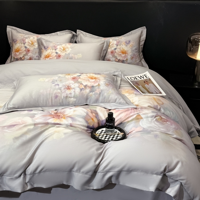 91家纺网 家纺一手货源 找家纺 （总）舒慕家纺 2025新款天丝棉磨毛四件套艾阳绒四件套（配送高端包装）