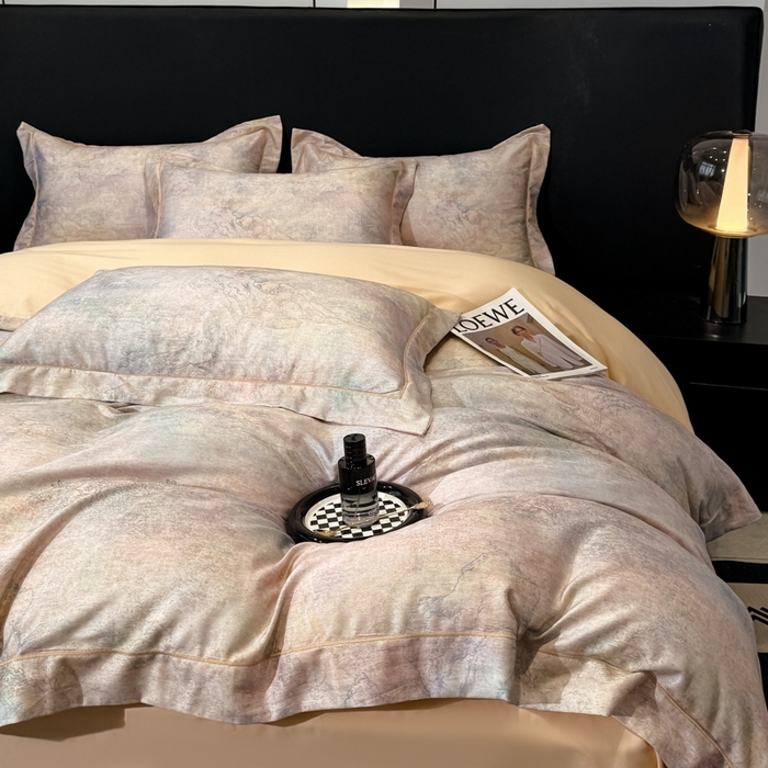 91家纺网 家纺一手货源 找家纺 （总）舒慕家纺 2025新款天丝棉磨毛四件套艾阳绒四件套（配送高端包装）