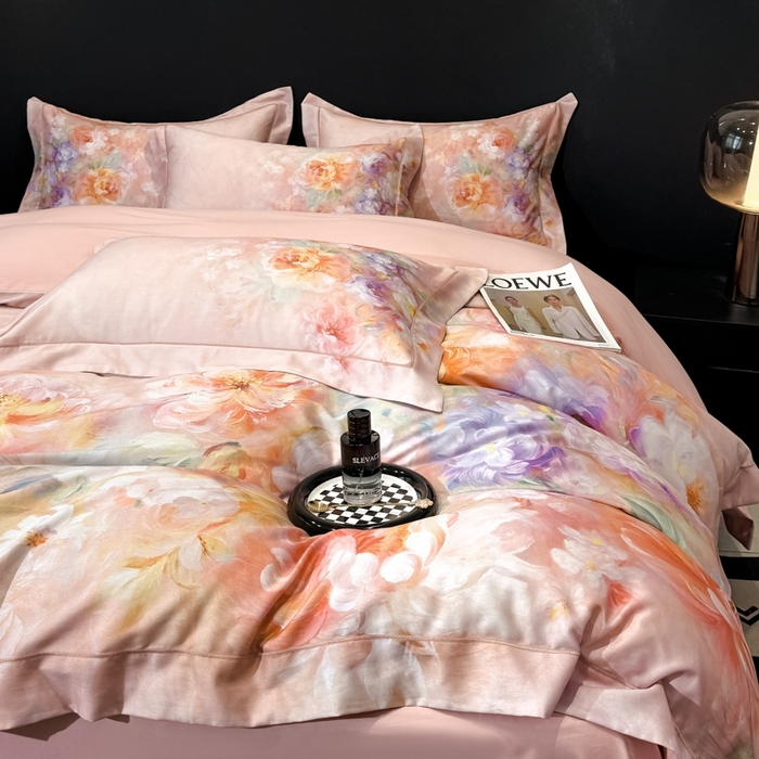 91家纺网 家纺一手货源 找家纺 （总）舒慕家纺 2025新款天丝棉磨毛四件套艾阳绒四件套（配送高端包装）