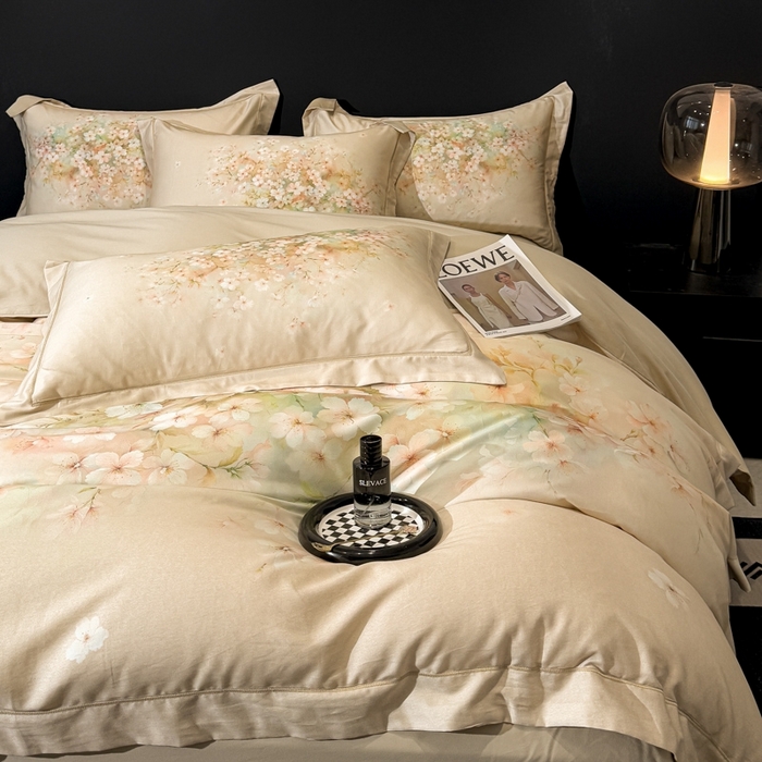 91家纺网 家纺一手货源 找家纺 （总）舒慕家纺 2025新款天丝棉磨毛四件套艾阳绒四件套（配送高端包装）