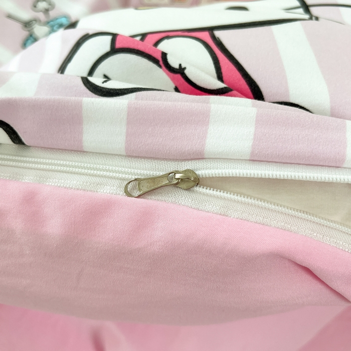 91家纺网 家纺一手货源 找家纺 港岛妹妹 2025新款云朵水洗工艺三丽鸥四件套 三丽鸥-纯真KT