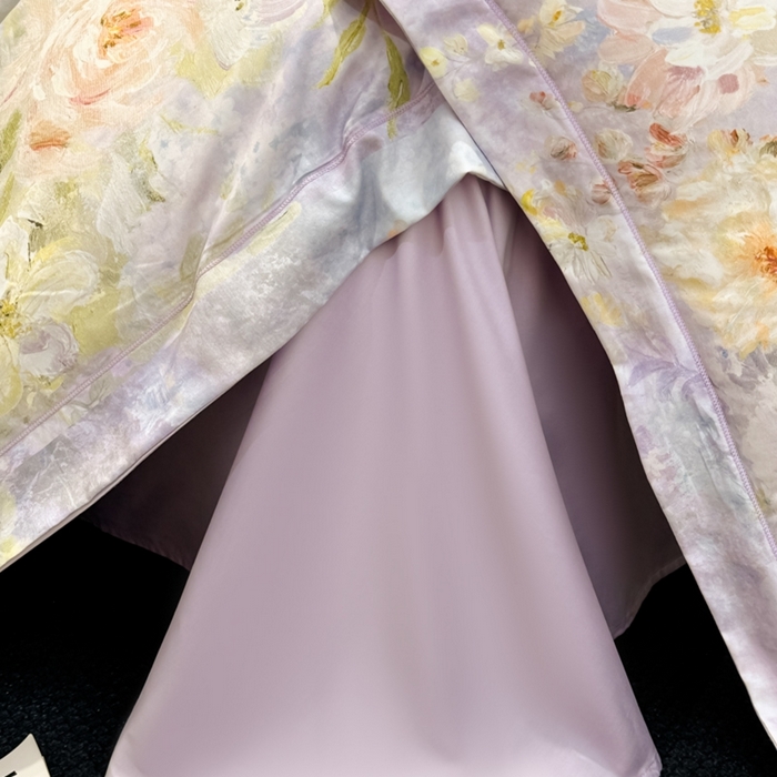 91家纺网 家纺一手货源 找家纺 舒慕家纺 2025新款天丝棉磨毛四件套艾阳绒四件套（配送高端包装） 花溪畔-紫