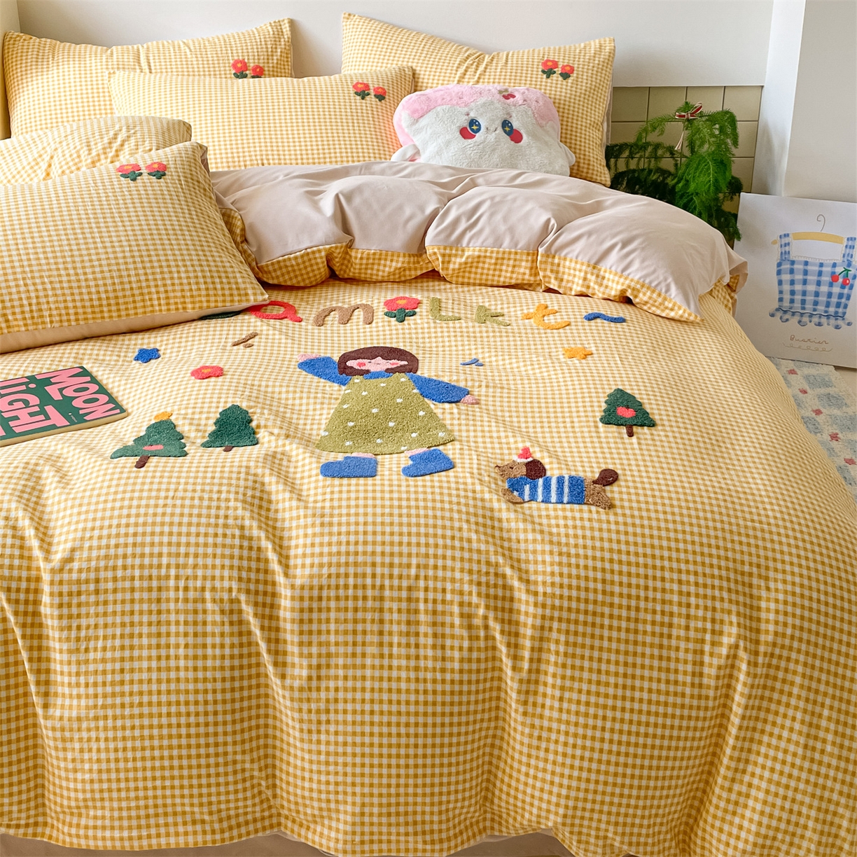 91家纺网 家纺一手货源 找家纺 （总）义博家纺 2025新款A类印花毛巾绣四件套