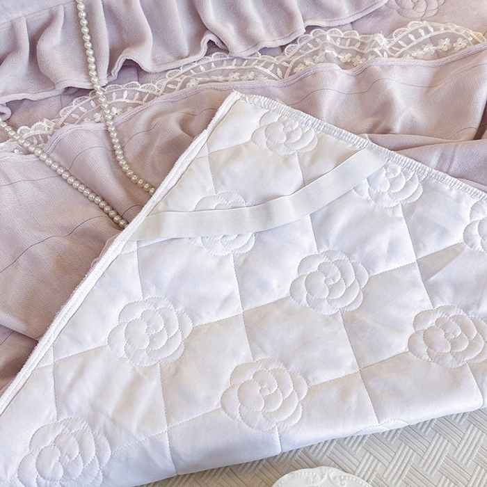 91家纺网 家纺一手货源 找家纺 （总）宜凡家纺 2025新款牛奶绒5D数码印花夹棉床裙四件套