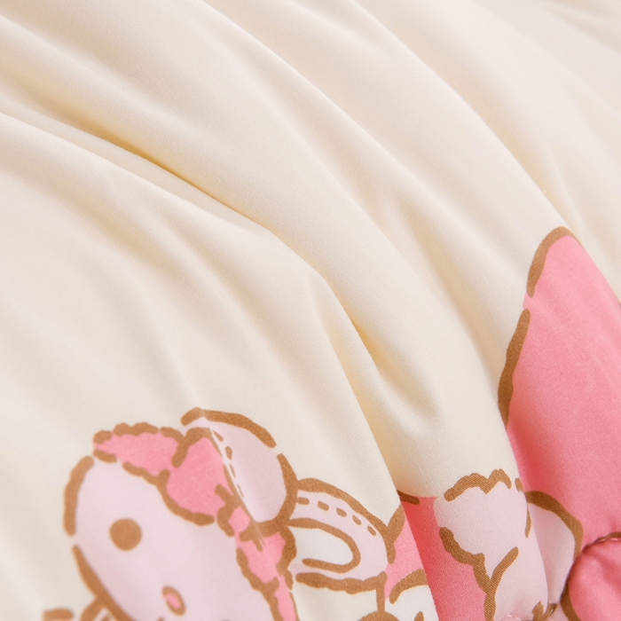 91家纺网 家纺一手货源 找家纺 艾兜坊 2025新款三丽鸥水洗棉3D豆豆被 被子被芯 草莓美乐蒂