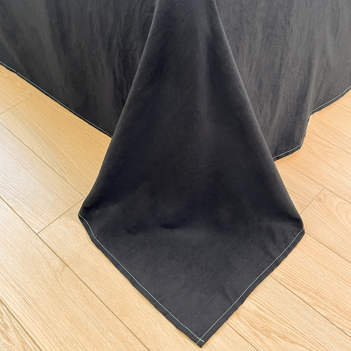 91家纺网 家纺一手货源 找家纺 港岛妹妹 2025新款云朵水洗工艺三丽鸥四件套 三丽鸥-黑白KT