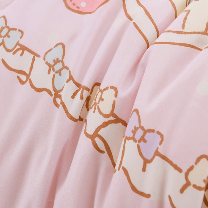 91家纺网 家纺一手货源 找家纺 艾兜坊 2025新款三丽鸥水洗棉3D豆豆被 被子被芯 木马美乐蒂