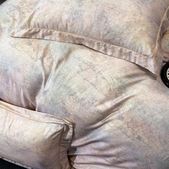 91家纺网 家纺一手货源 找家纺 舒慕家纺 2025新款天丝棉磨毛四件套艾阳绒四件套（配送高端包装） 清玥