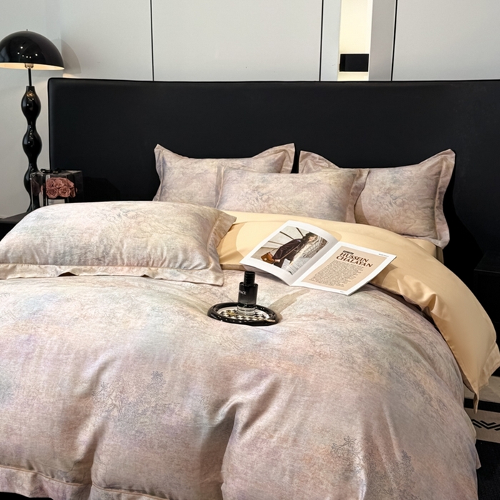 91家纺网 家纺一手货源 找家纺 舒慕家纺 2025新款天丝棉磨毛四件套艾阳绒四件套（配送高端包装） 清玥