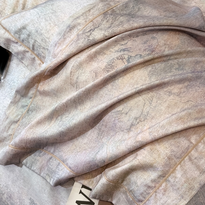 91家纺网 家纺一手货源 找家纺 舒慕家纺 2025新款天丝棉磨毛四件套艾阳绒四件套（配送高端包装） 清玥